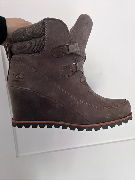 UGG Shoes - UGG Women's Brown Waterproof Wedge Boot